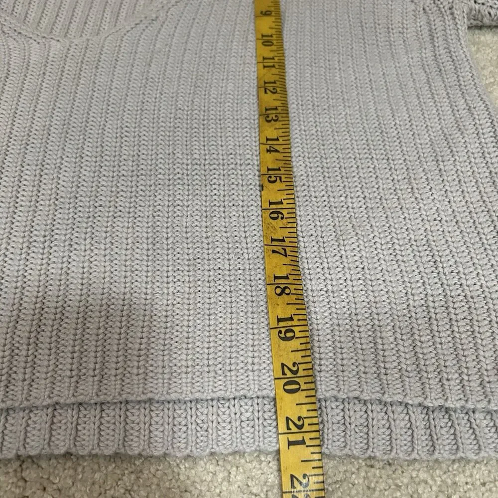 Free People Sweater Womens Size Medium Damsel Bell Sleeve Cropped Gray Oversized - Picture 7 of 9